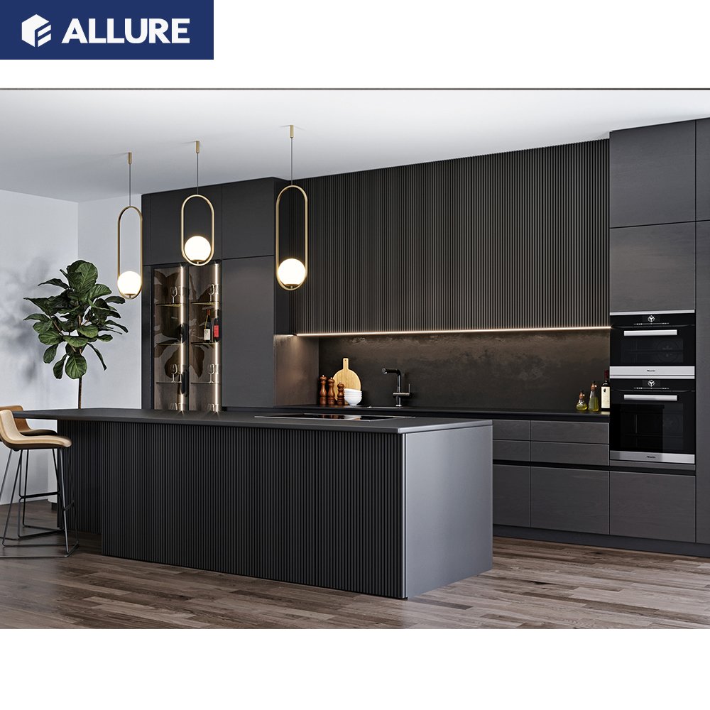Allure Shaker Supplier Complete Sets Accessories Sink Smart Furniture Modern Design Cabinet Kitchen Storage Ready To Assemble