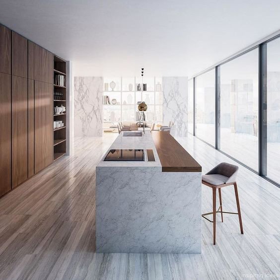 2024 Hangzhou Vermont Custom Best Price Walnut Wood Color Kitchen Cabinets Modular Kitchen Cabinet Design