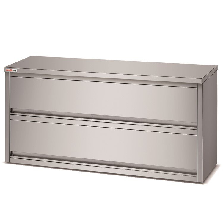 Stainless steel restaurant hotel wall mounted kitchen plate cabinet Industrial Kitchen storage cupboard design factory