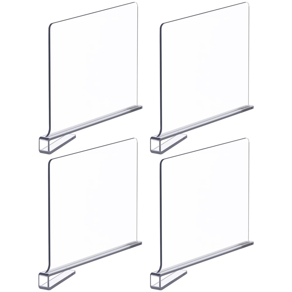 Clothes Dividers for Closets Clear Closet Dividers for Shelves Plastic Shelve Divider for Clothes