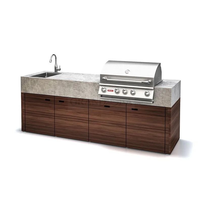 Luxury Modern Outdoor Kitchen Set 304 Stainless Steel BBQ Garden Outdoor Kitchen Cabinet
