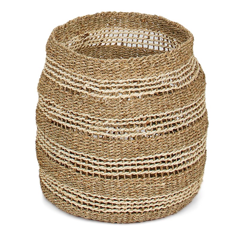 Best Collection Water Hyacinth Seagrass Organizer Storage Basket Home garden products Customize Color Room Furniture Decor