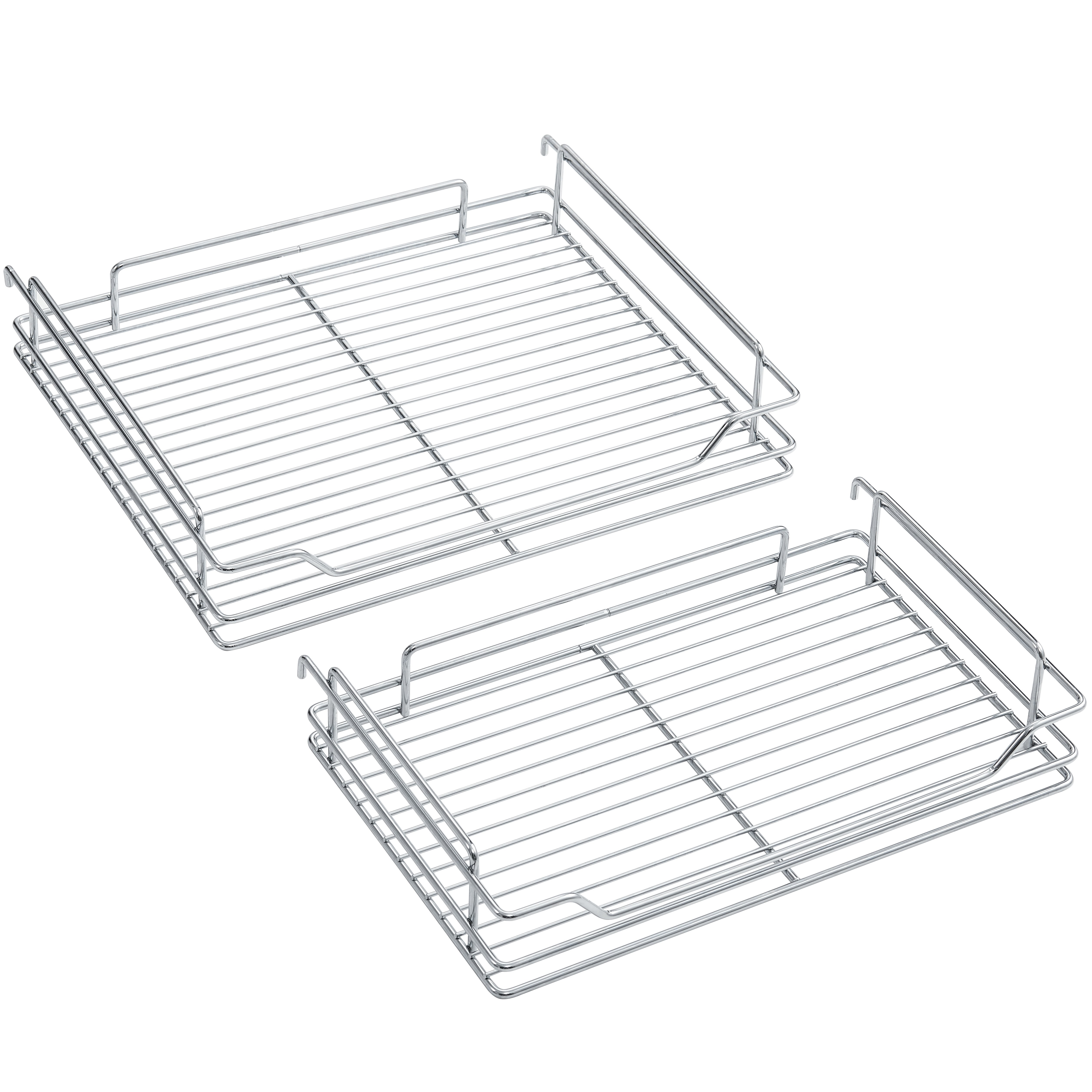 Factory Wholesale Kitchen Cabinet Metal Wire Basket Two Layer Magic Corner Cabinet