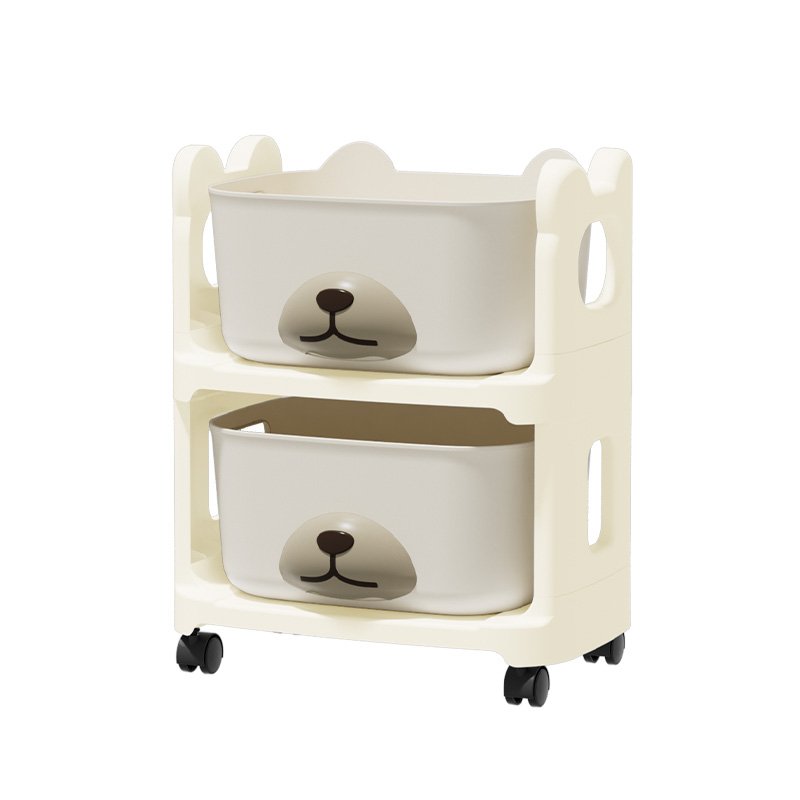 Trolley Pantry Organizer Baskets With Wheels Handle Bins Drawers Carts Plastic Box Sundry Container Carts For Dorm