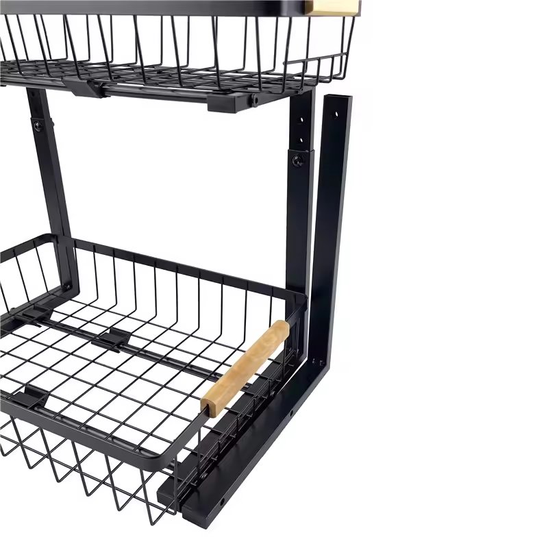 Kitchen Cabinet Under Sink Storage Rack Pull-out Drawer Basket Organizer