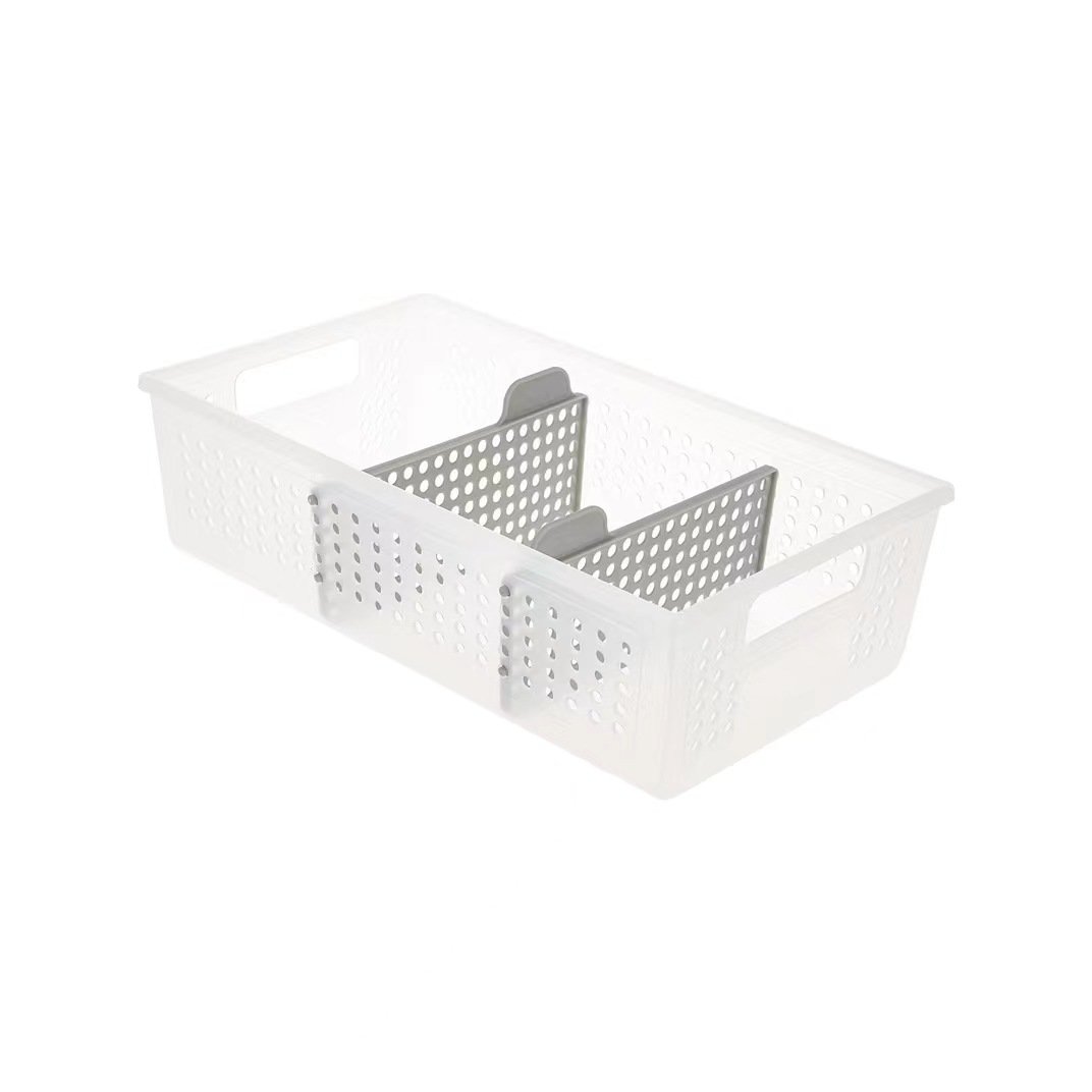 Cross-Border Amazon Two-Layer Plastic Multi-Purpose Storage Rack Split Slide-Out Storage Box Efficient Organization Solution
