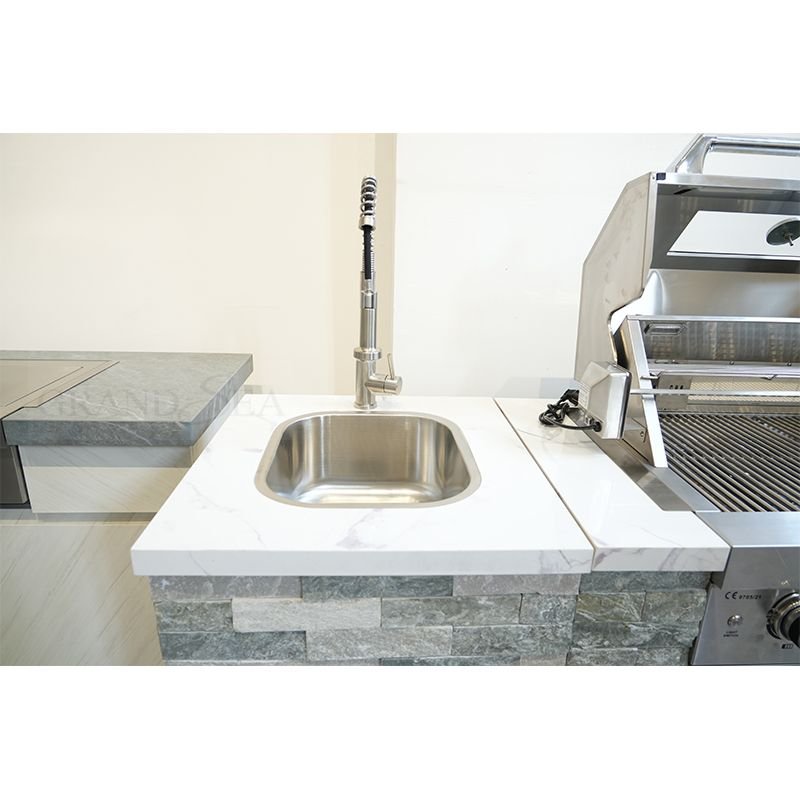 BBQ Built In Outdoor Kitchen Island Outdoor Kitchen Cabinet Grill Stone With Cover