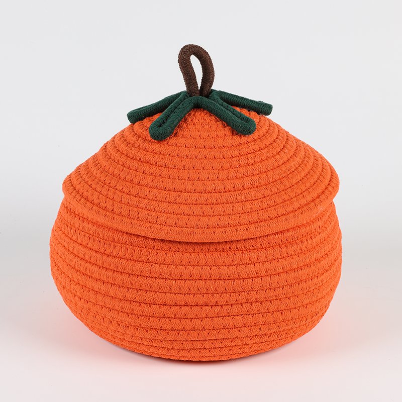MU Supplies Premium Cute Cartoon Desktop Storage Organizer Household Cotton Rope Little Monster Storage Basket for Table Desk