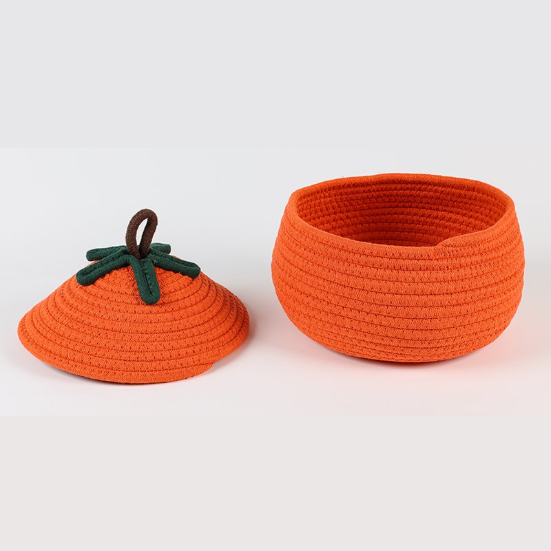 MU Supplies Premium Cute Cartoon Desktop Storage Organizer Household Cotton Rope Little Monster Storage Basket for Table Desk