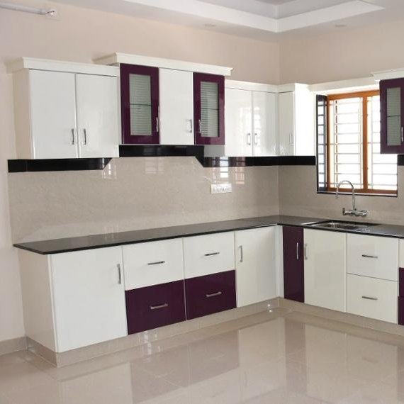 Cheap wooden white base fitted kitchen units modular design kitchen cabinets for sale