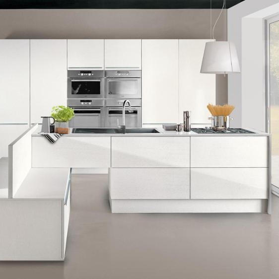 Cheap wooden white base fitted kitchen units modular design kitchen cabinets for sale