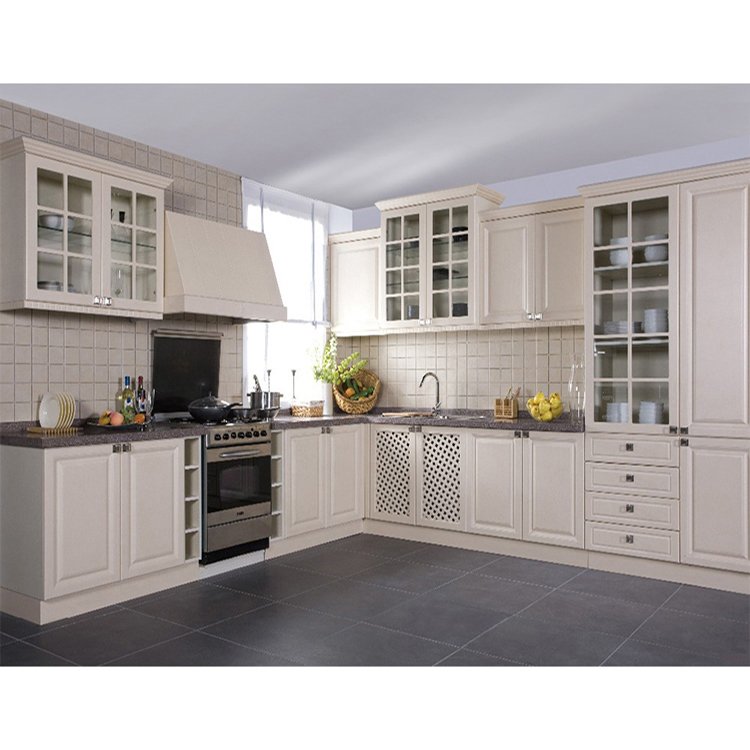 China manufacturers modern mdf wooden cabinet furniture design luxury contemporary white pvc wood kitchen cabinets