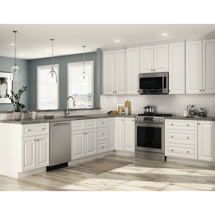 China manufacturers modern mdf wooden cabinet furniture design luxury contemporary white pvc wood kitchen cabinets