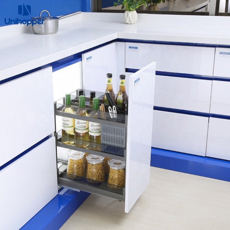 Kitchen Accessories Multi-functional Drawer Basket Condiment Spice Storage Basket