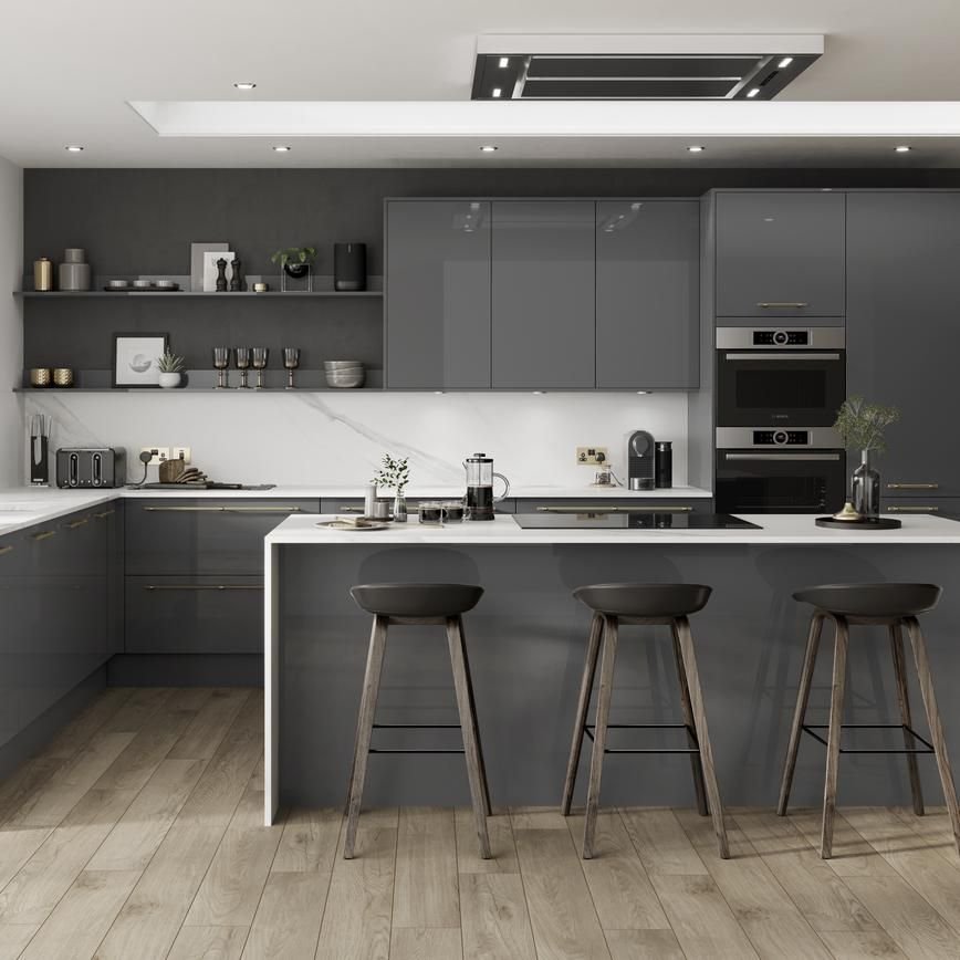 Factory custom modern kitchen cabinets custom automatic unit small furnitureKitchen With Sink