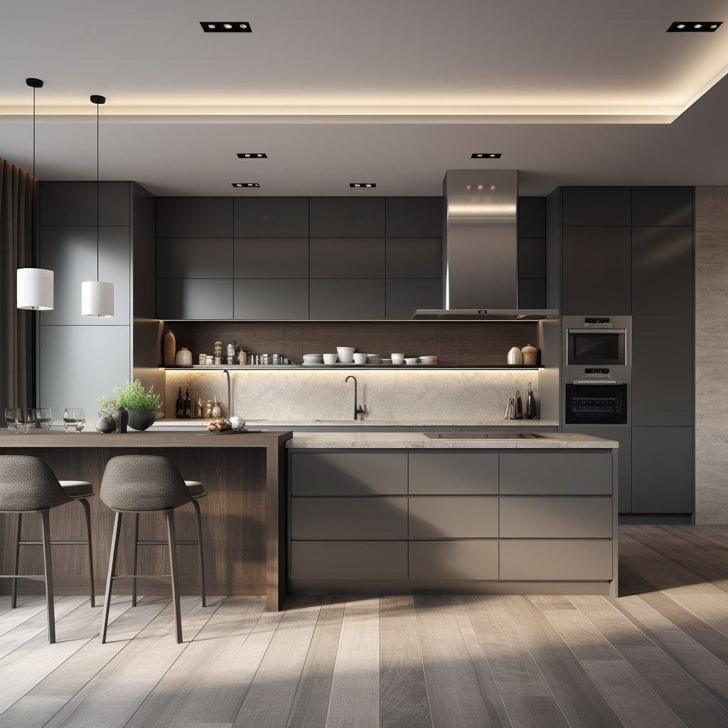 Factory custom modern kitchen cabinets custom automatic unit small furnitureKitchen With Sink