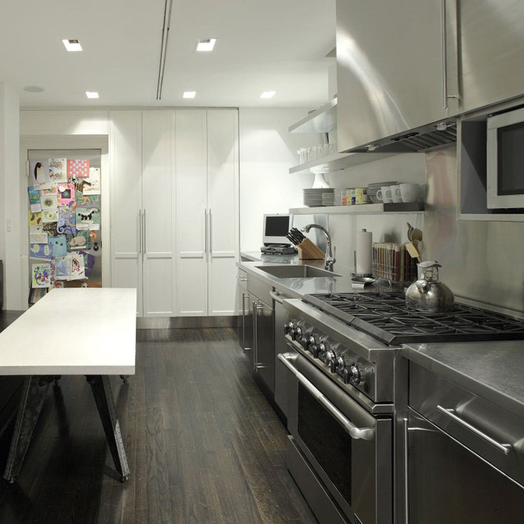 Stainless Steel Kitchen Cabinet Modular Kitchen Modern Design Kitchen Cabinet