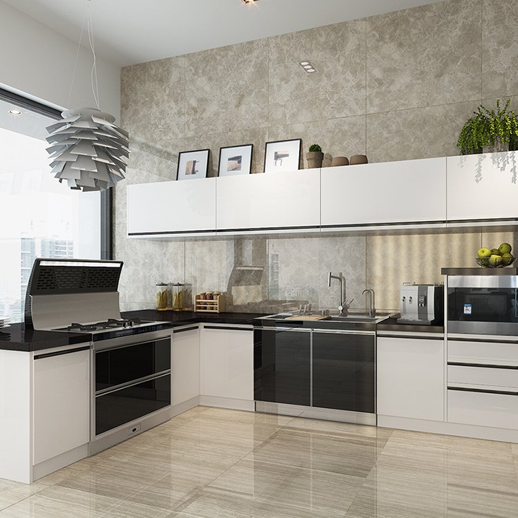 Stainless Steel Kitchen Cabinet Modular Kitchen Modern Design Kitchen Cabinet