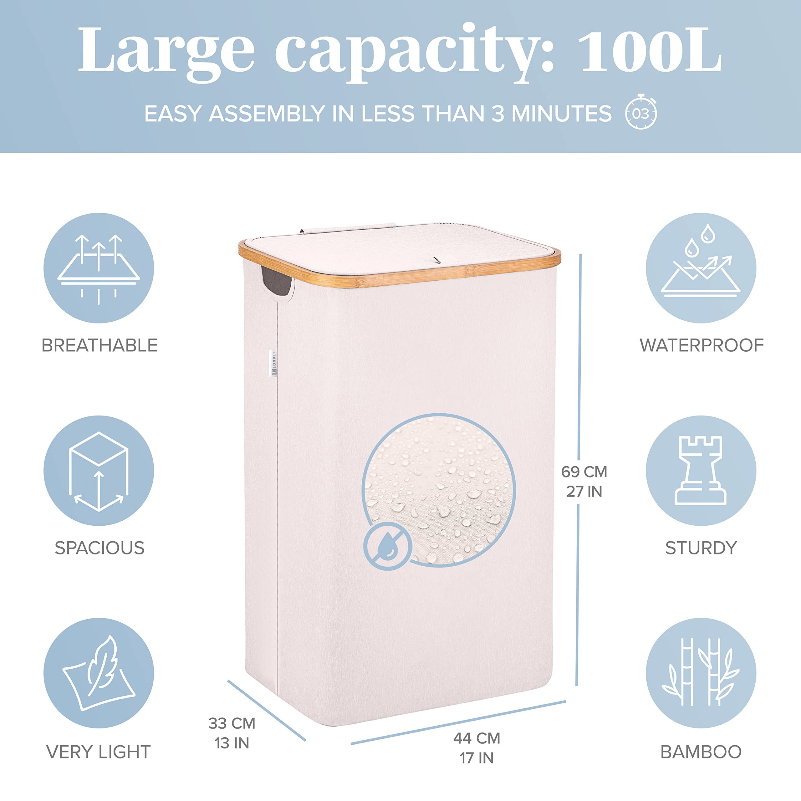 bamboo sectioned with shelf and drawers woven laundry hamper made in China