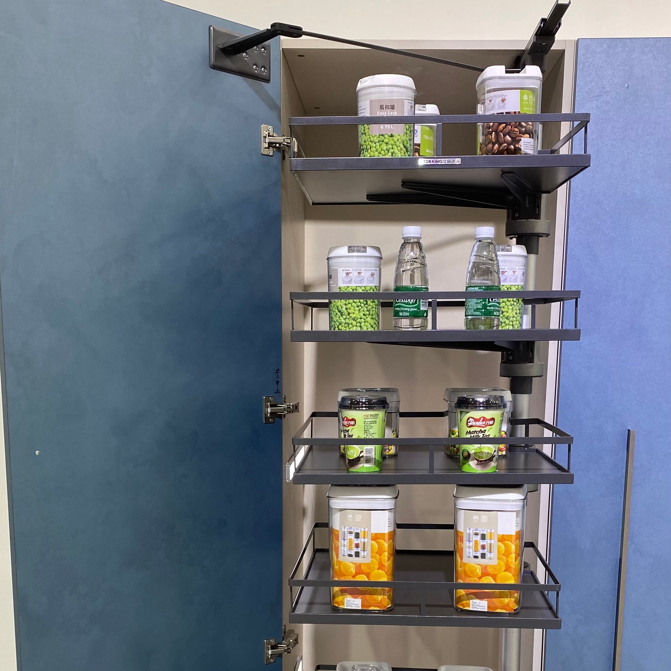 STORKING factory supply kitchen storage soft close pull out tall pantry organizer
