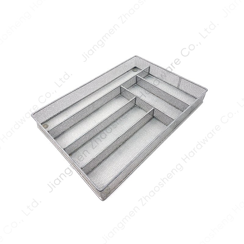 Home Kitchen Drawer Dividers Office Storage Metal Mesh Storage Basket Drawer Tray Under Desk Drawer Organizer