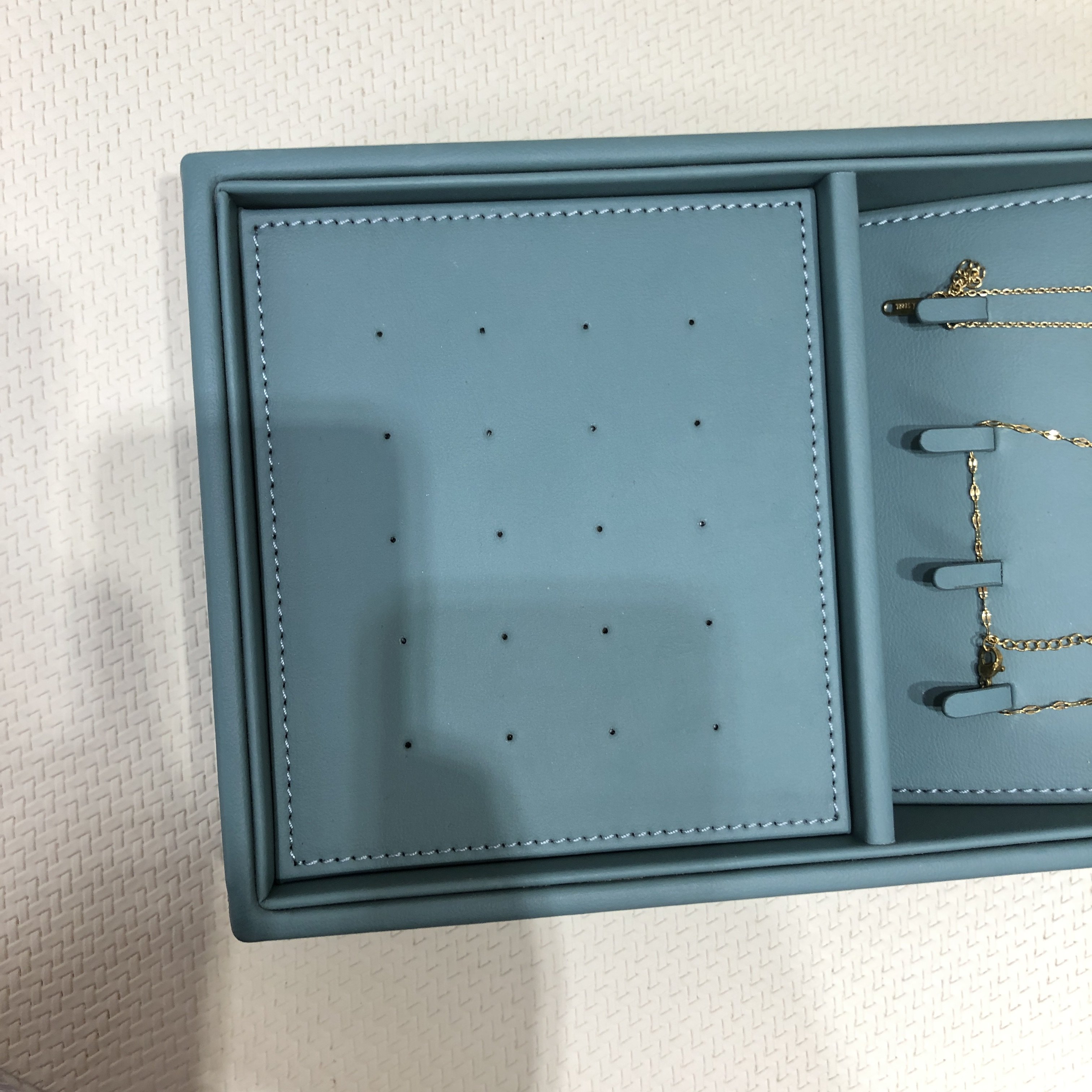 Fast delivery Luxury Customized Wardrobe Furniture Hardware Leather Jewelry Box