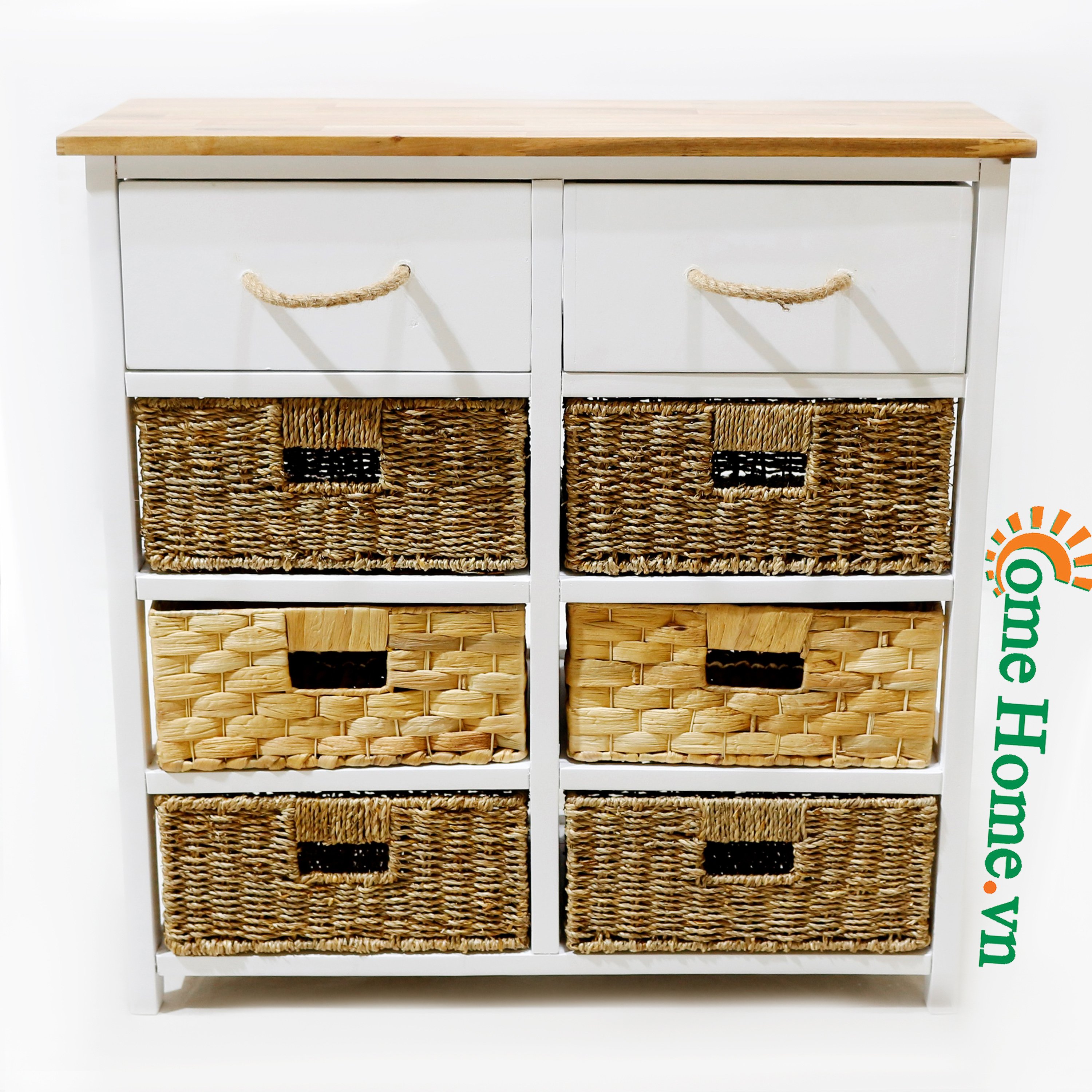 Comehome - Superior Wooden Cabinet with Drawers for Water Hyacinth Customized Natural Wood Cabinet for Kitchen Organization