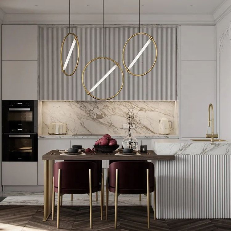 Wholesale Low Price Kitchen Unit Cabinet Pantry Ready Made Kitchen Cabinets with Sink