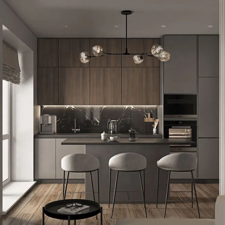 Wholesale Low Price Kitchen Unit Cabinet Pantry Ready Made Kitchen Cabinets with Sink