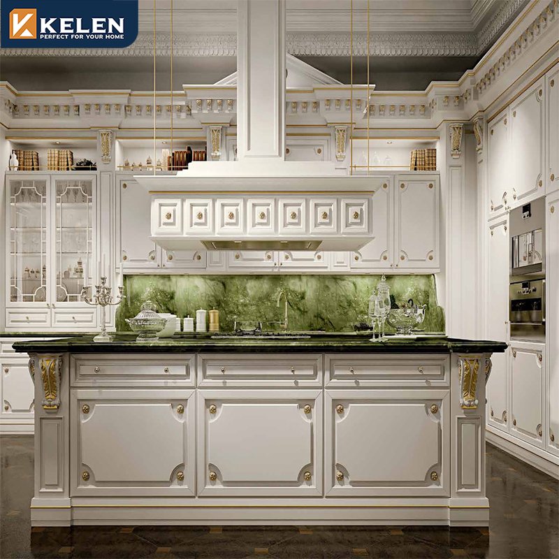 Kelen 2024 New foshan freshest plywood outdoor PVC kitchen cabinet