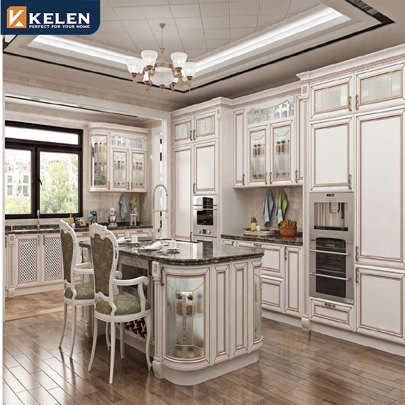 Kelen 2024 New foshan freshest plywood outdoor PVC kitchen cabinet