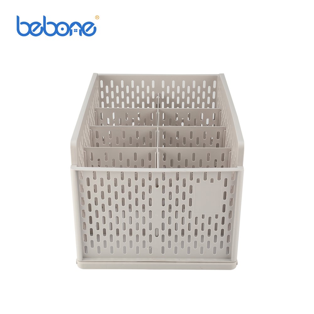 Plastic Clothes Storage Box Foldable Layered Basket for Household Clothes and Pants for Organizing Wardrobes and Drawers