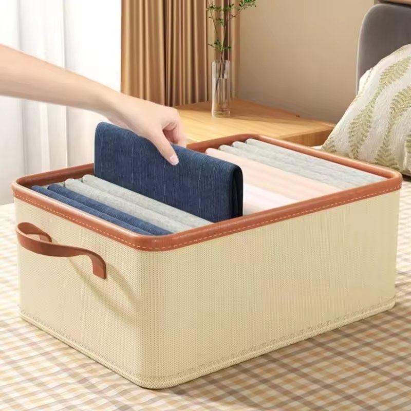 Clothes Organizer Closet Storage Washable Wardrobe Drawer Organizer For Clothes Jeans Underwear Storage Box