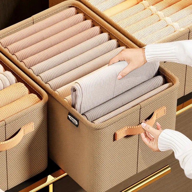 Thicken clothes organizer pants sweater storage cabinets drawers organizer jean storage box wardrobe clothes storage organizers