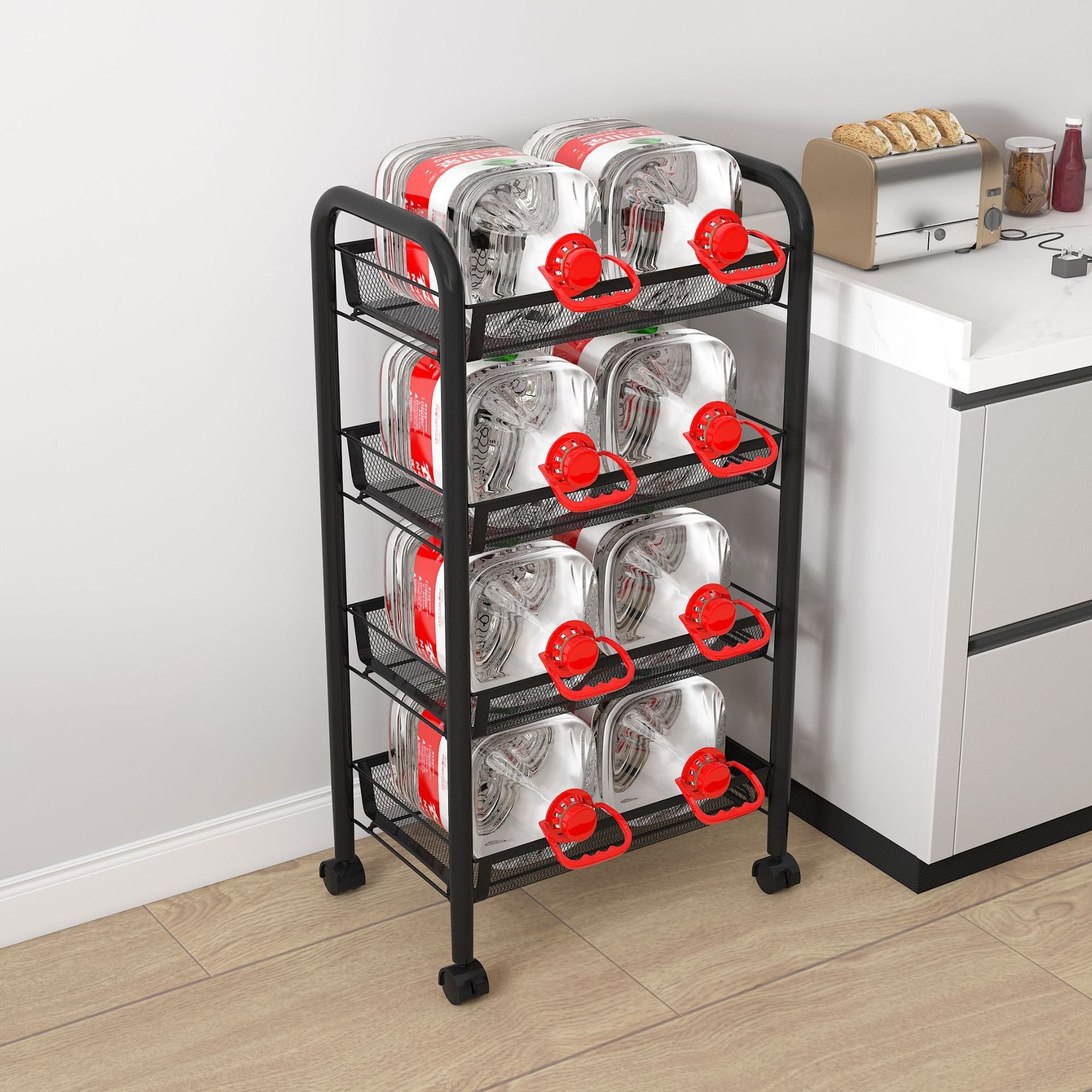 Source Factory Baby Storage Cart Multifunctional Use Rolling Storage Cart With Drawers