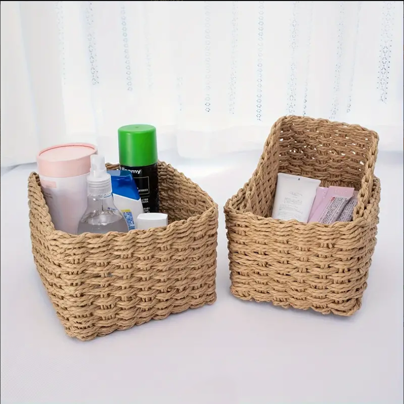 3pcs miscellaneous desktop storage baskets for organizing shelves cupboards drawers containers boxes