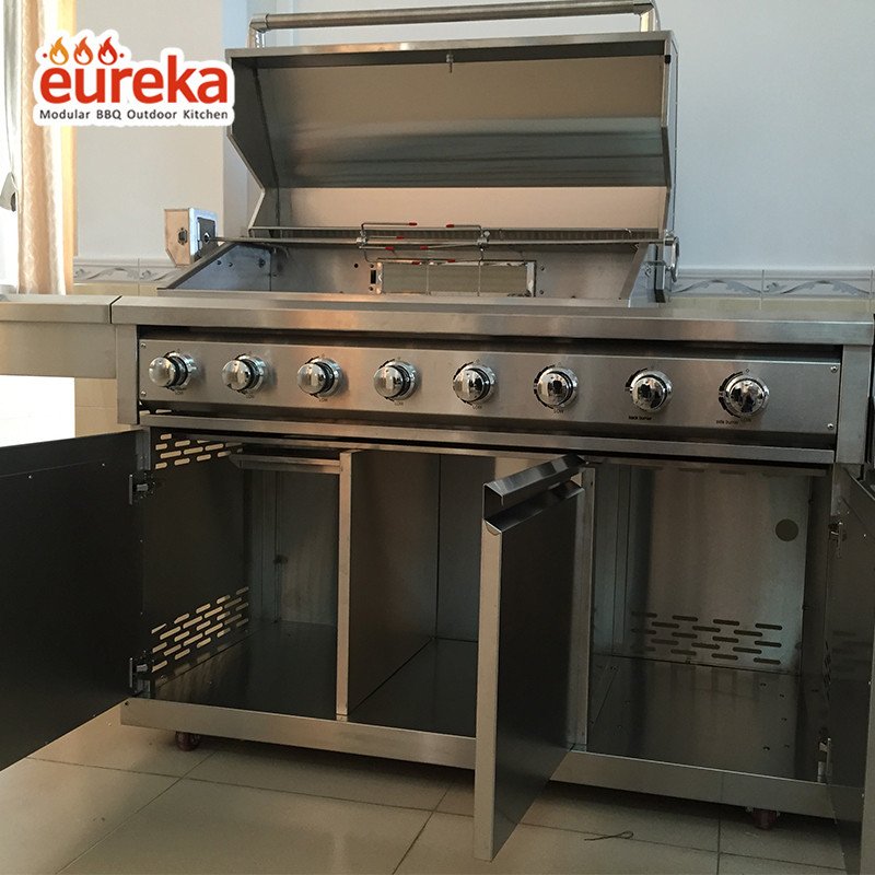High Quality Modular Commercial Bbq Grill Kit Barbeque Grill Outdoor Island Kitchen