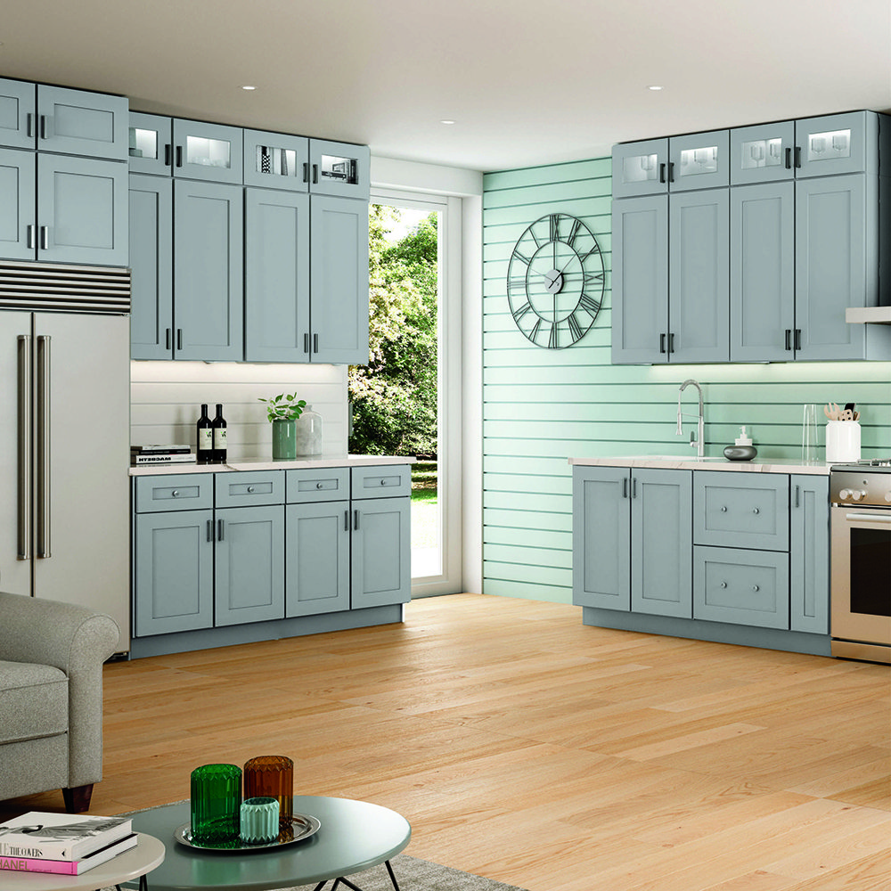 Modern Luxury Shaker Style Home Improvement White Lacquer Solid Wood RTA Framed Kitchen Cabinet With High-end Hardware