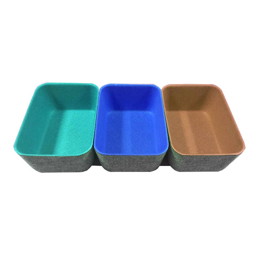 New Style Recycled PET felt storage boxes organization plastic home appliance car storage organizer boxes & bins