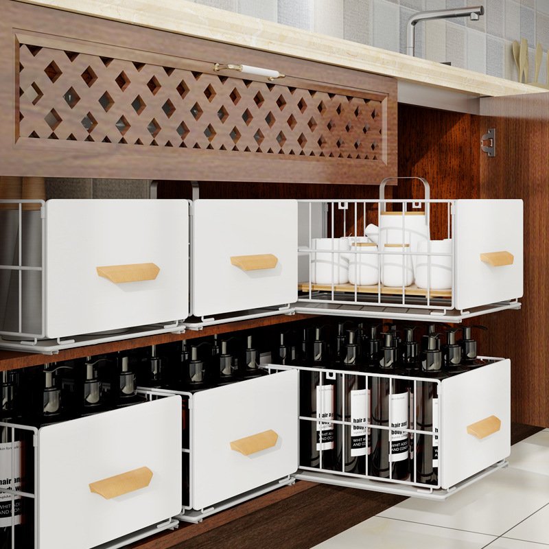 Pull Out Cabinet Organizer, Pantry Drawer Slide Out Basket