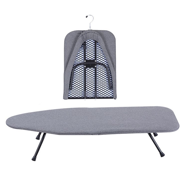 Metal Mesh Panel Heavy Duty folding table top folding ironing board with basket drawer