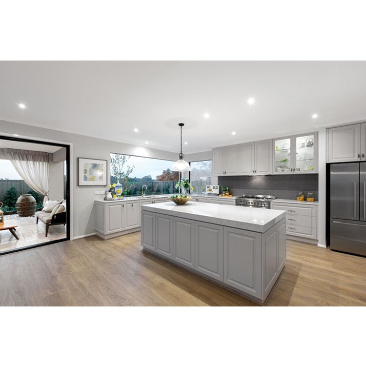 CBDMART Customized Complete Kitchen Hotel Project Small Kitchenette Acrylic Kitchen Cabinet Set