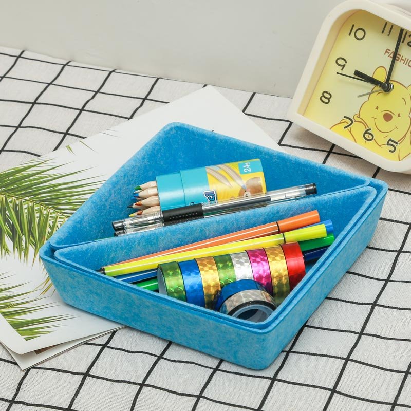 Felt Drawer Organizer Container Caddy Jewelry Tray Makeup Storage Organizers Home Office Desk Cosmetic Bins