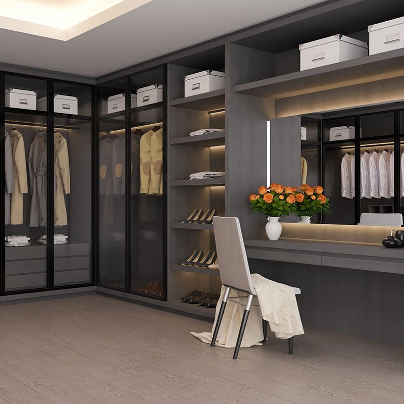 China Factory Cabinet clothes wardrobe simple wooden wardrobe designs for home furniture custom