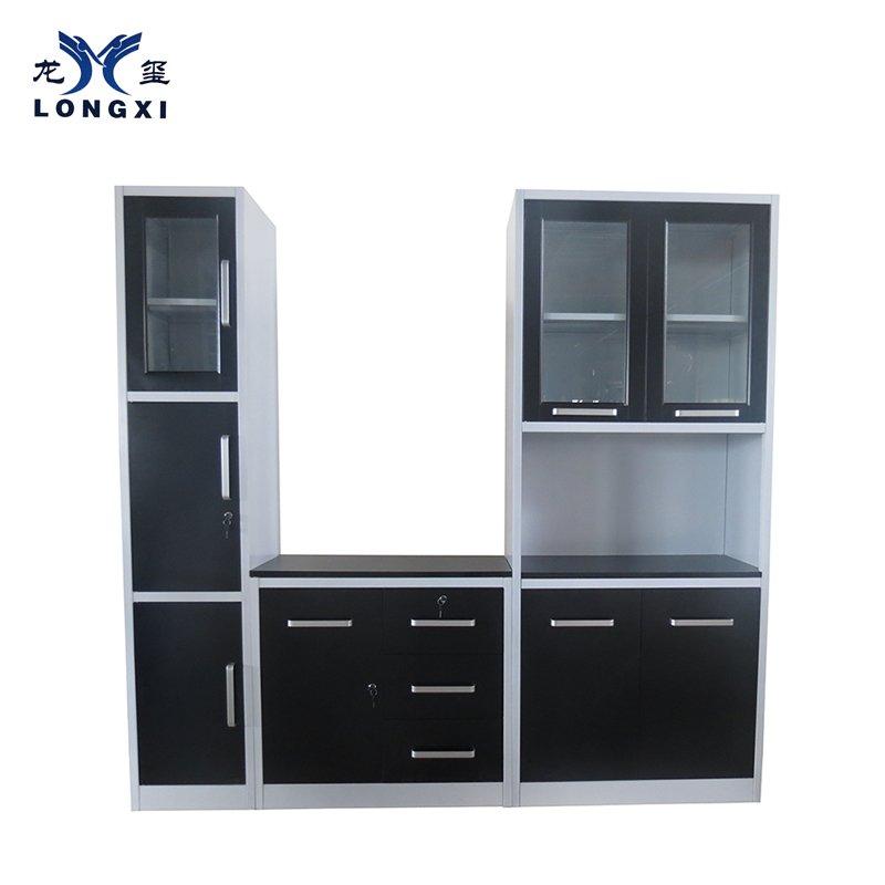 High gloss factory price metal Kitchen Unit Kitchen cabinet design 3 pieces kitchen unit