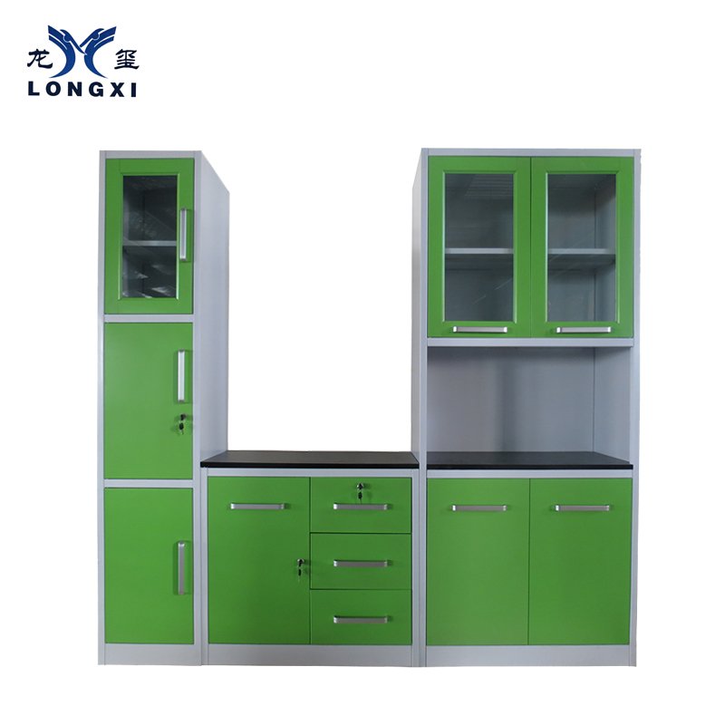 High gloss factory price metal Kitchen Unit Kitchen cabinet design 3 pieces kitchen unit