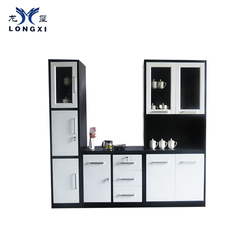 High gloss factory price metal Kitchen Unit Kitchen cabinet design 3 pieces kitchen unit