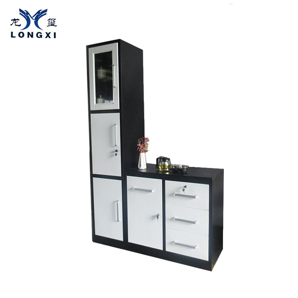 High gloss factory price metal Kitchen Unit Kitchen cabinet design 3 pieces kitchen unit