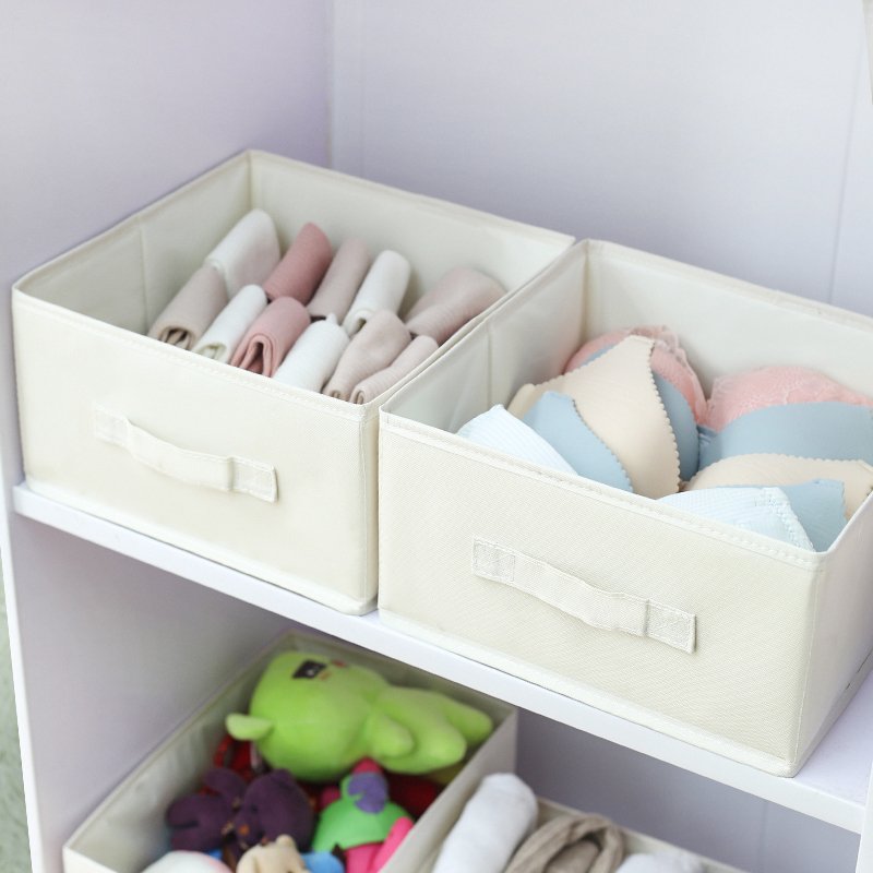 Small Oxford Cloth Fabric Storage box,Sock and Underwear Organizer for Closet Drawer,Jean organizer