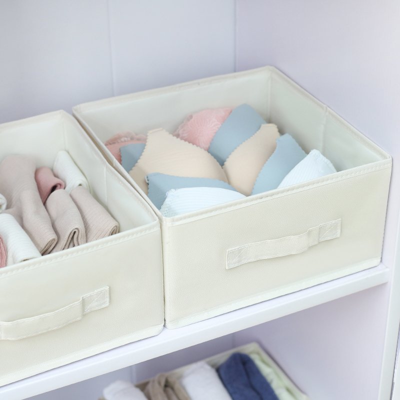 Small Oxford Cloth Fabric Storage box,Sock and Underwear Organizer for Closet Drawer,Jean organizer